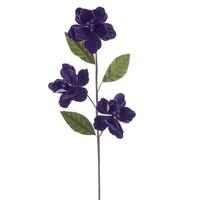 View 28" Plum Velvet Razor Amaryllis Artificial Flower Stem (3 Pack)