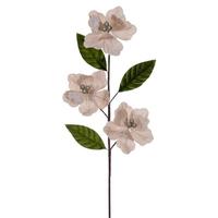 Vickerman 28" Champagne Velvet Razor Amaryllis Artificial Flower Stem (3 Pack)