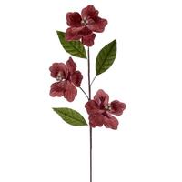 Vickerman 28" Rose Gold Velvet Razor Amaryllis Artificial Flower Stem (3 Pack)