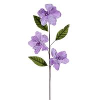 Vickerman 28" Lavender Velvet Razor Amaryllis Artificial Flower Stem (3 Pack)