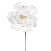 Vickerman 20" Cream Velvet Magnolia Artificial Spray (3 Pack)