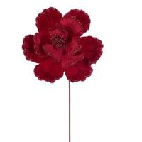 Vickerman 20" Red Velvet Magnolia Artificial Spray (3 Pack)