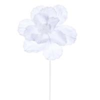 Vickerman 20" White Velvet Magnolia Artificial Spray (3 Pack)