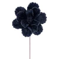 Vickerman 20" Black Velvet Magnolia Artificial Spray (3 Pack)