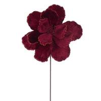 Vickerman 20" Burgundy Velvet Magnolia Artificial Spray (3 Pack)