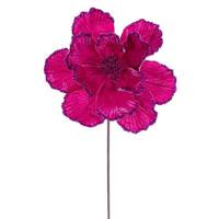 View 20" Fuchsia Velvet Magnolia Artificial Spray (3 Pack)