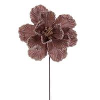Vickerman 20" Mocha Velvet Magnolia Artificial Spray (3 Pack)