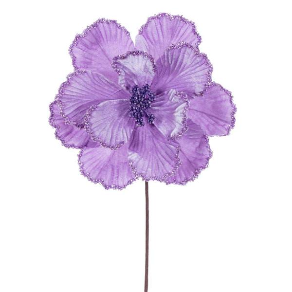 20" Lavender Velvet Magnolia Artificial Spray (3 Pack)