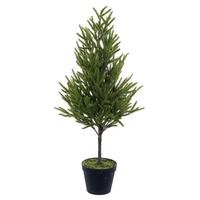 Vickerman 32" Potted Green Norfolk Pine Artificial Tree