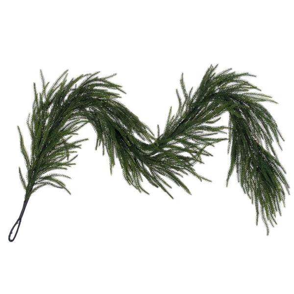 63" x 7" Green Norfolk Pine Artificial Christmas Garland