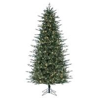 Vickerman 7.5' x 50" Slim Itasca Fraser Fir 700 Light Warm White Artificial Christmas Tree 