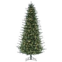 Vickerman 12' x 75" Slim Itasca Fraser Fir 2000 Light Warm White Artificial Christmas Tree 