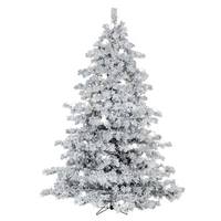 Vickerman 4.5' x 44" Flocked Alaskan Warm White Artificial Christmas Tree