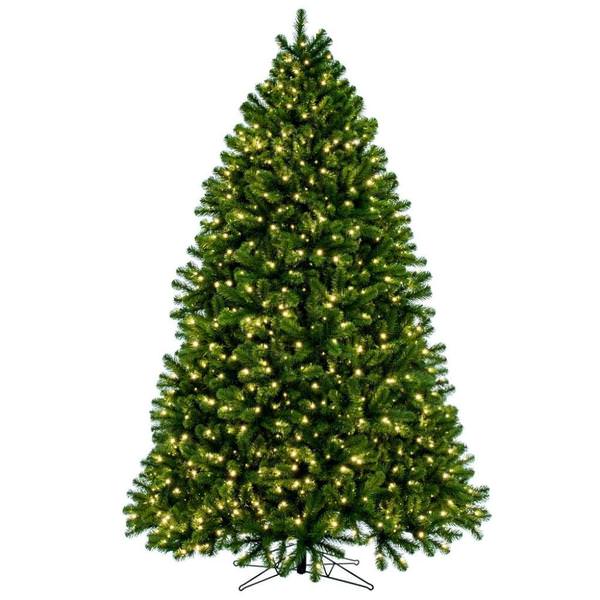 7.5' x 61" Deluxe Sequoia 1250 Light Warm White Artificial Christmas Tree 