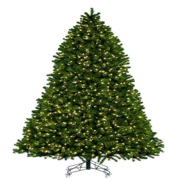 10' x 76" Deluxe Sequoia 2200 Light Warm White Artificial Christmas Tree 