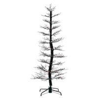 Vickerman 7' x 38" Black Cedar Spooky 170 Light Artificial Tree