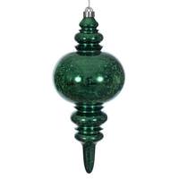 Vickerman 13" Midnight Green Mercury Finial Christmas Tree Ornament 