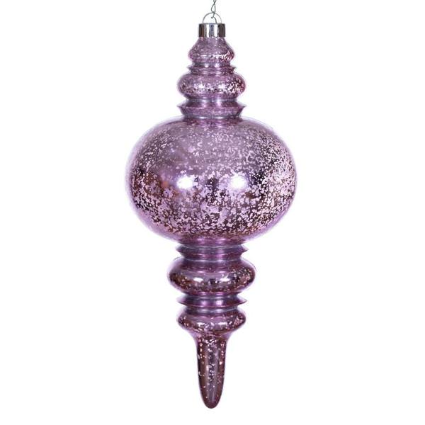 13" Pink Mercury Finial Christmas Tree Ornament 
