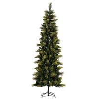 Vickerman 7.5' x 32" Slim Emerald Mixed Fir Unlit Artificial Christmas Tree