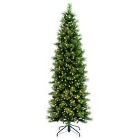 Vickerman 12' x 45" Slim Emerald 900 Light Warm White Artificial Christmas Tree 