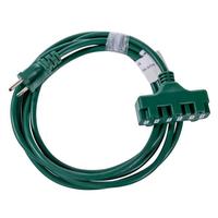 Vickerman 10' x 3 Green Grounded Extension Cord