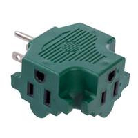 Vickerman Green15Amp Triple Tap (4 Pack)