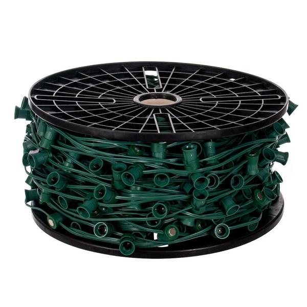 500' Green C9 Socket Spool with 7.5" Spacing Magnetic Socket Spool