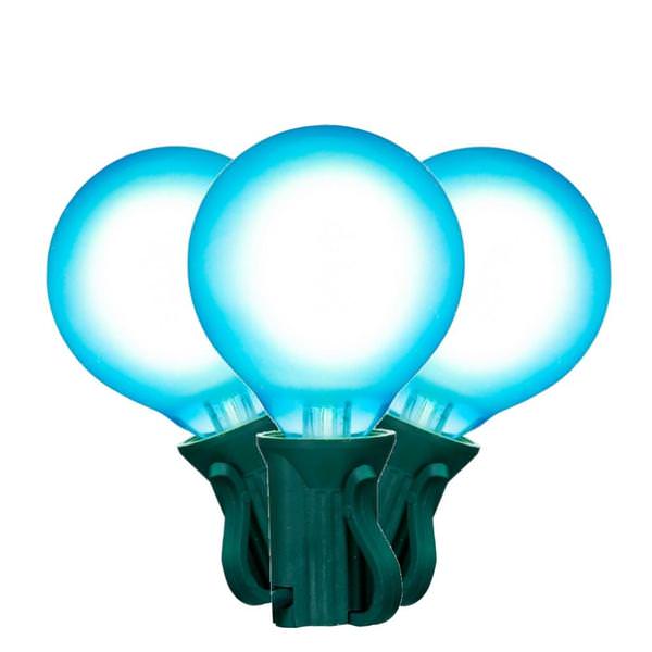 18 Light 0.6 watt 120 volt G40 Candelabra Screw Base Green Wire Red/White LED String Light Set 