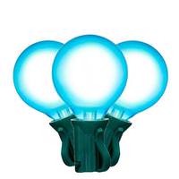 Vickerman 18 Light 0.6 watt 120 volt G40 Candelabra Screw Base Green Wire Red/White LED String Light Set 