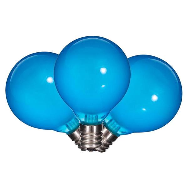 G40 Candelabra Screw Base Blue Replacement LED Light Bulb