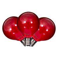 View G40 Candelabra Screw Base Red Replacement LED Light Bulb