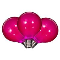 Vickerman G40 Candelabra Screw Base Pink Replacement LED Light Bulb