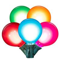 Vickerman 15 Light 0.6 watt 120 volt G50 Candelabra Screw Base Green Wire Multi-Color LED String Light Set 