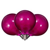 Vickerman G50 Candelabra Screw Base Purple Replacement LED Light Bulb