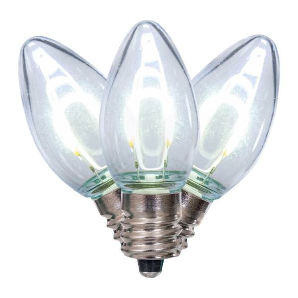 0.6 watt 120 volt C7 Candelabra Screw Base Pure White Replacement LED Light Bulb (25 Pack)