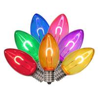 Vickerman 0.6 watt 120 volt C9 Intermediate Screw Base Multi-Color Replacement LED Light Bulb (25 Pack)