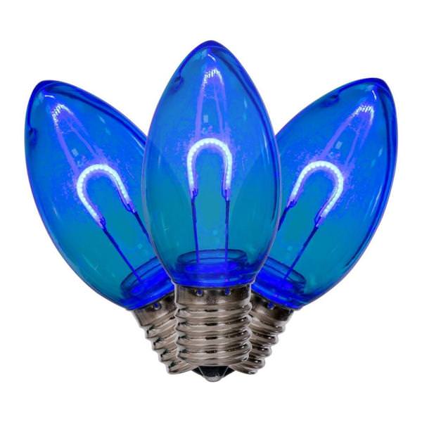 0.6 watt 120 volt C9 Intermediate Screw Base Blue Replacement LED Light Bulb (25 Pack)