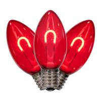 Vickerman 0.6 watt 120 volt C9 Intermediate Screw Base Red Replacement LED Light Bulb (25 Pack)