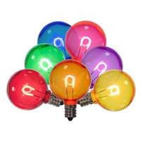 Vickerman 0.6 watt G40 Candelabra Screw Base Multi-Color Replacement LED Light Bulb (25 Pack)