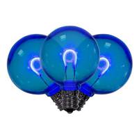 Vickerman 0.6 watt G40 Candelabra Screw Base Blue Replacement LED Light Bulb (25 Pack)