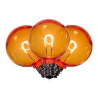 Vickerman 0.6 watt G40 Candelabra Screw Base Amber Replacement LED Light Bulb (25 Pack)