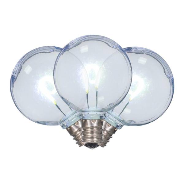 0.6 watt G40 Candelabra Screw Base Pure White Replacement LED Light Bulb (25 Pack)