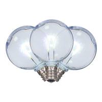 Vickerman 0.6 watt G40 Candelabra Screw Base Pure White Replacement LED Light Bulb (25 Pack)