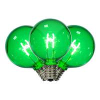 Vickerman 0.6 watt 120 volt - G50 Intermediate Screw Base Green Replacement LED Light Bulbs (25 Pack)