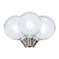 Vickerman 0.6 watt 120 volt - G50 Intermediate Screw Base Pure White Replacement LED Light Bulbs (25 Pack)