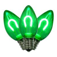 View 0.6 watt 120 volt C7 Candelabra Screw Base Green Replacement LED Light Bulb (25 Pack)