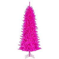 View 3' x 21" Hot Pink Unlit  Artificial Christmas Tree