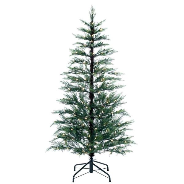 5.5' x 30" Western Cedar 100 Light Warm White Artificial Christmas Tree