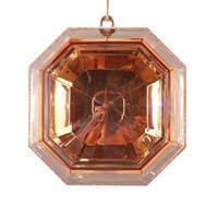 Vickerman 6" Rose Gold Jewel Glitter Christmas Ornament Assortment (2 Pack)