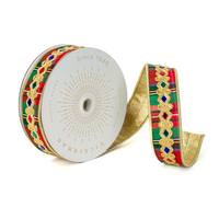 Vickerman 4" x 10Yd Multicolor Traditional Plaid Christmas Ribbon